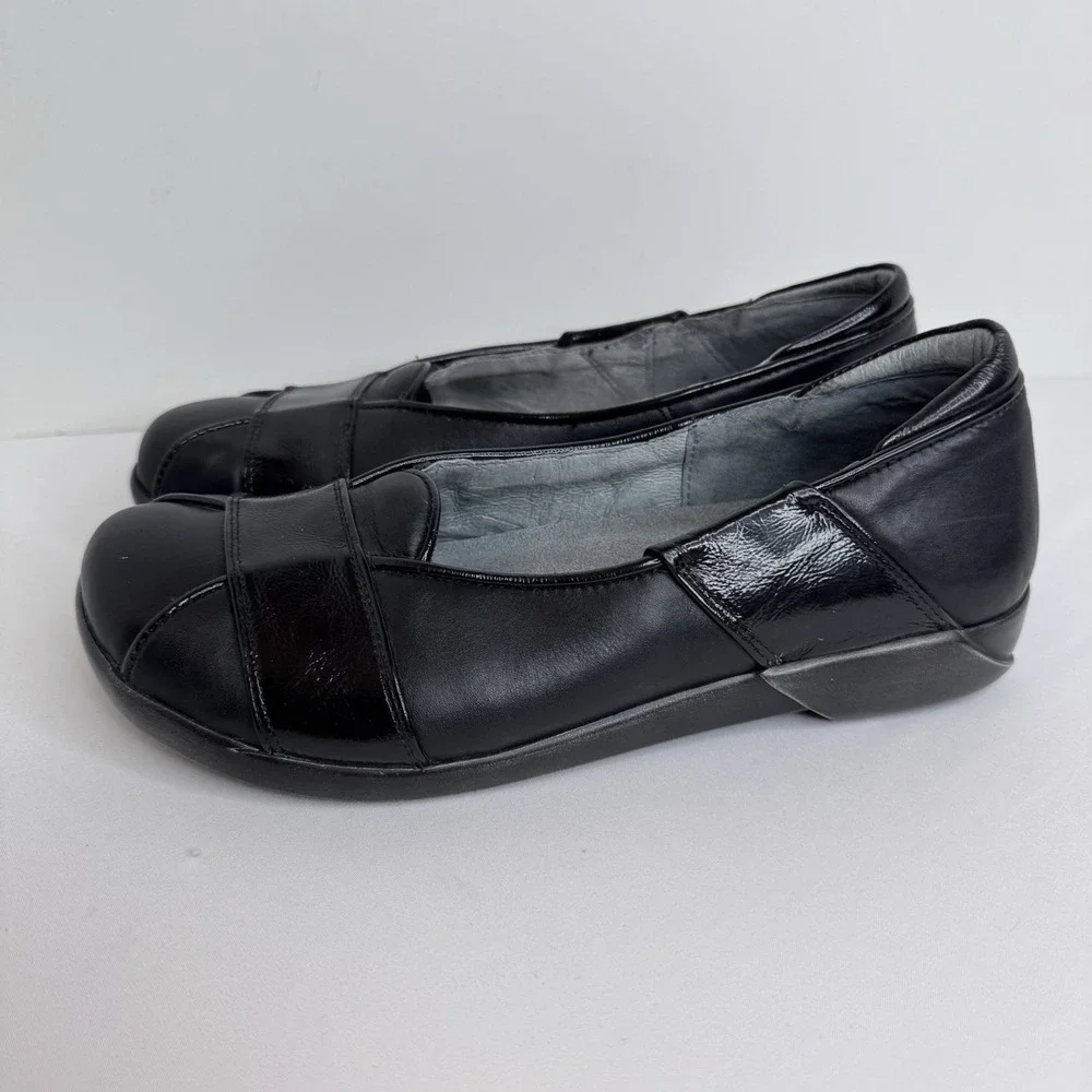Naot Shoes Womens 38 Casual Slip On‎ Loafers Comfort Black Leather US 7 Flats
